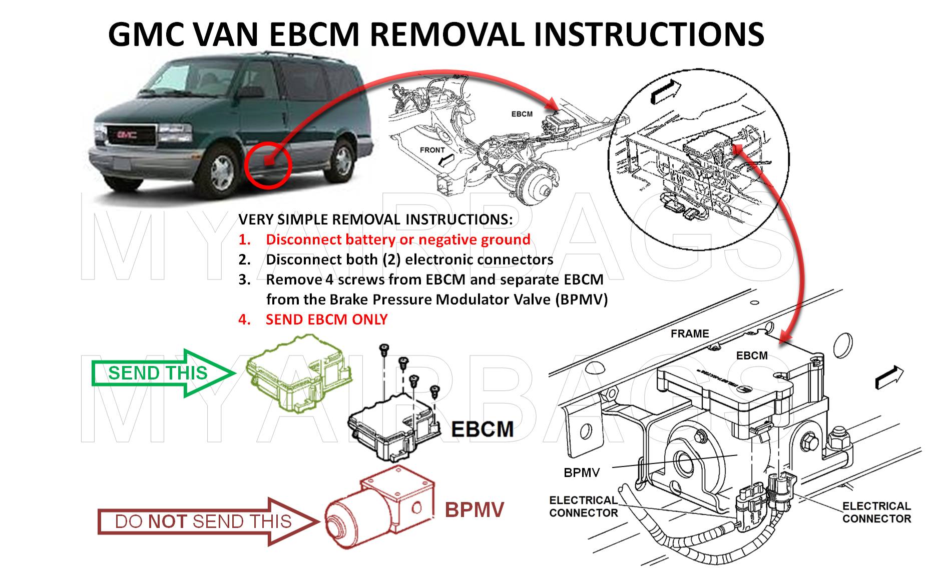 Ford windstar abs ebcm computer module #6