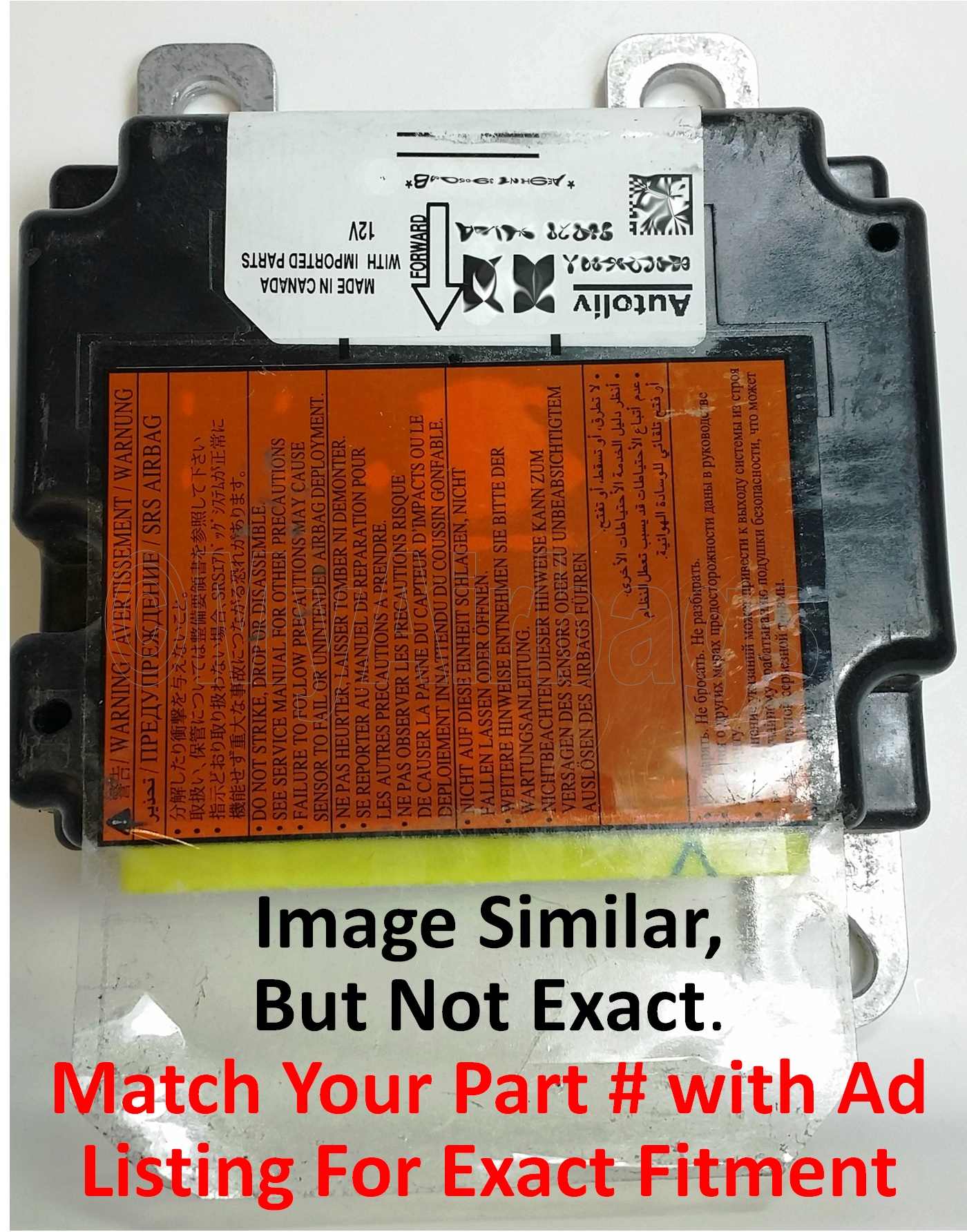 13 14 Nissan Altima Airbag Computer Module Good Reset 988203ta0c Id D