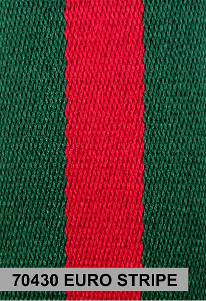 Euro Stripe - Custom Color Seat Belt Webbing Replacement - Color Code 70430