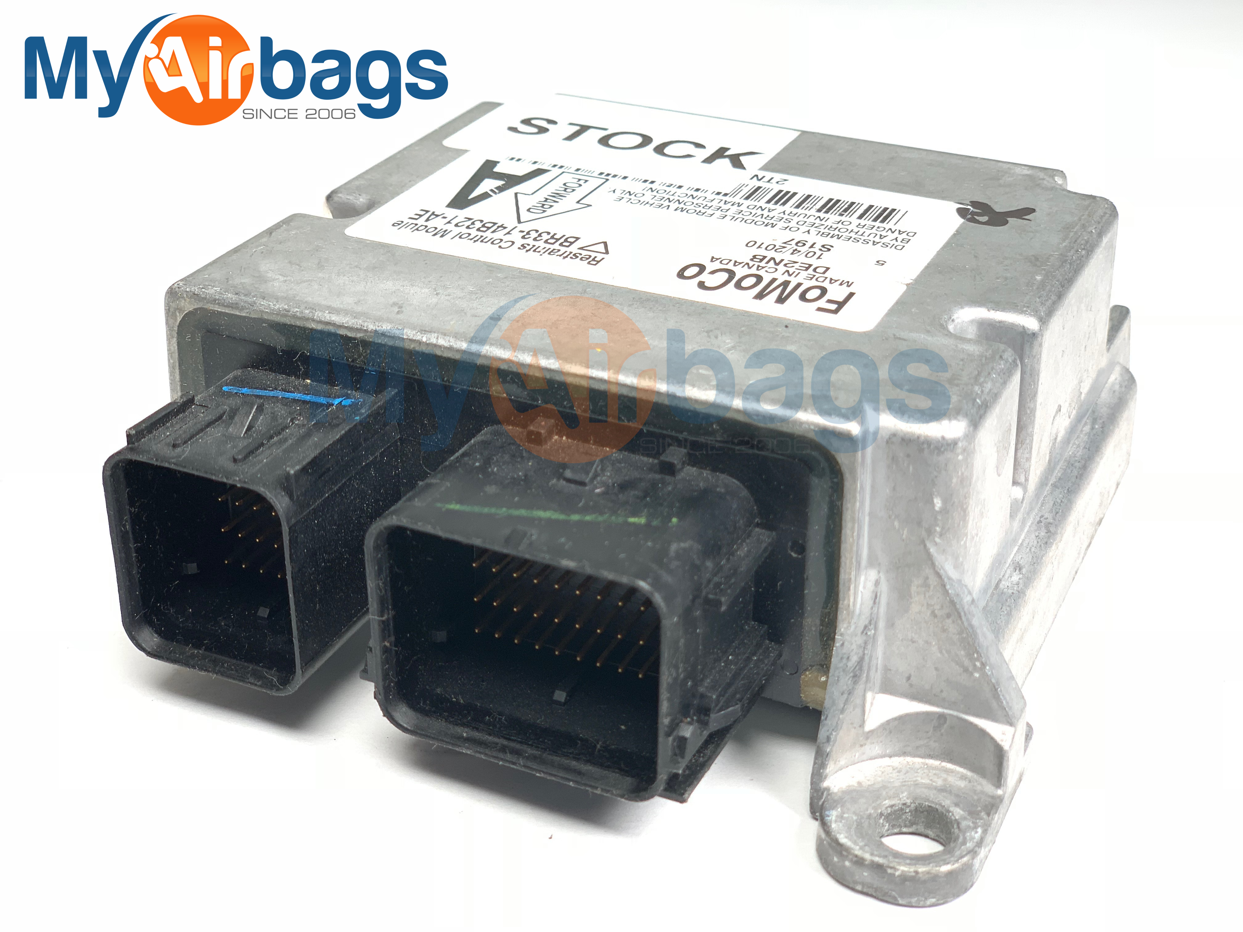 FORD MUSTANG SRS (RCM) Restraint Control Module - Airbag Computer Control Module PART #BR3314B321AE