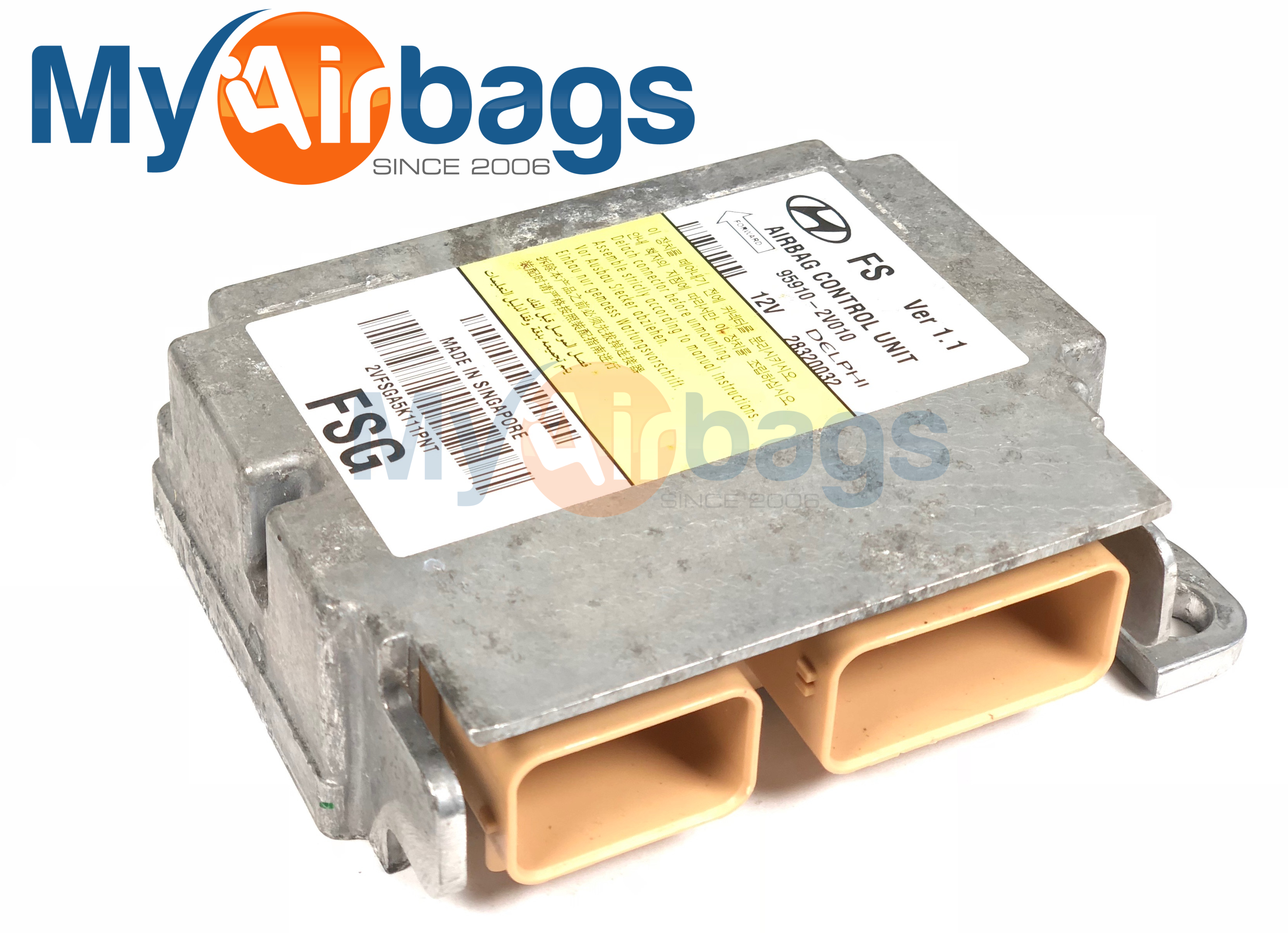 HYUNDAI VELOSTER SRS Airbag Computer Diagnostic Control Module PART #959102V010