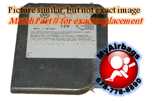 VOLKSWAGEN BEETLE SRS Airbag Computer Diagnostic Control Module PART #6Q0909605
