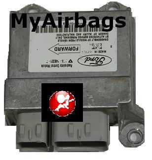 FORD EXPEDITION SRS (RCM) Restraint Control Module - Airbag Computer Control Module PART #YL1A14B321BE