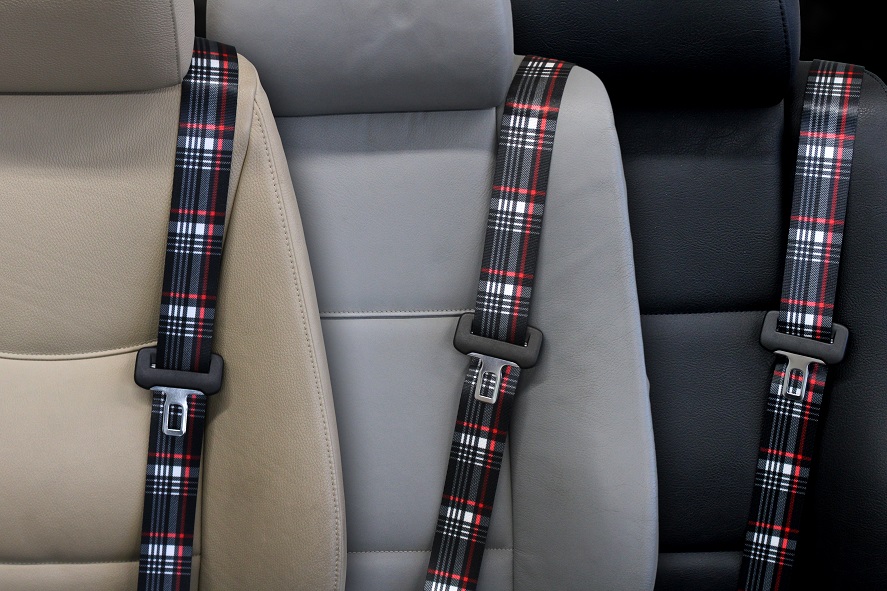 GTI Plaid - Custom Color Seat Belt Webbing Replacement - Color Code 70460