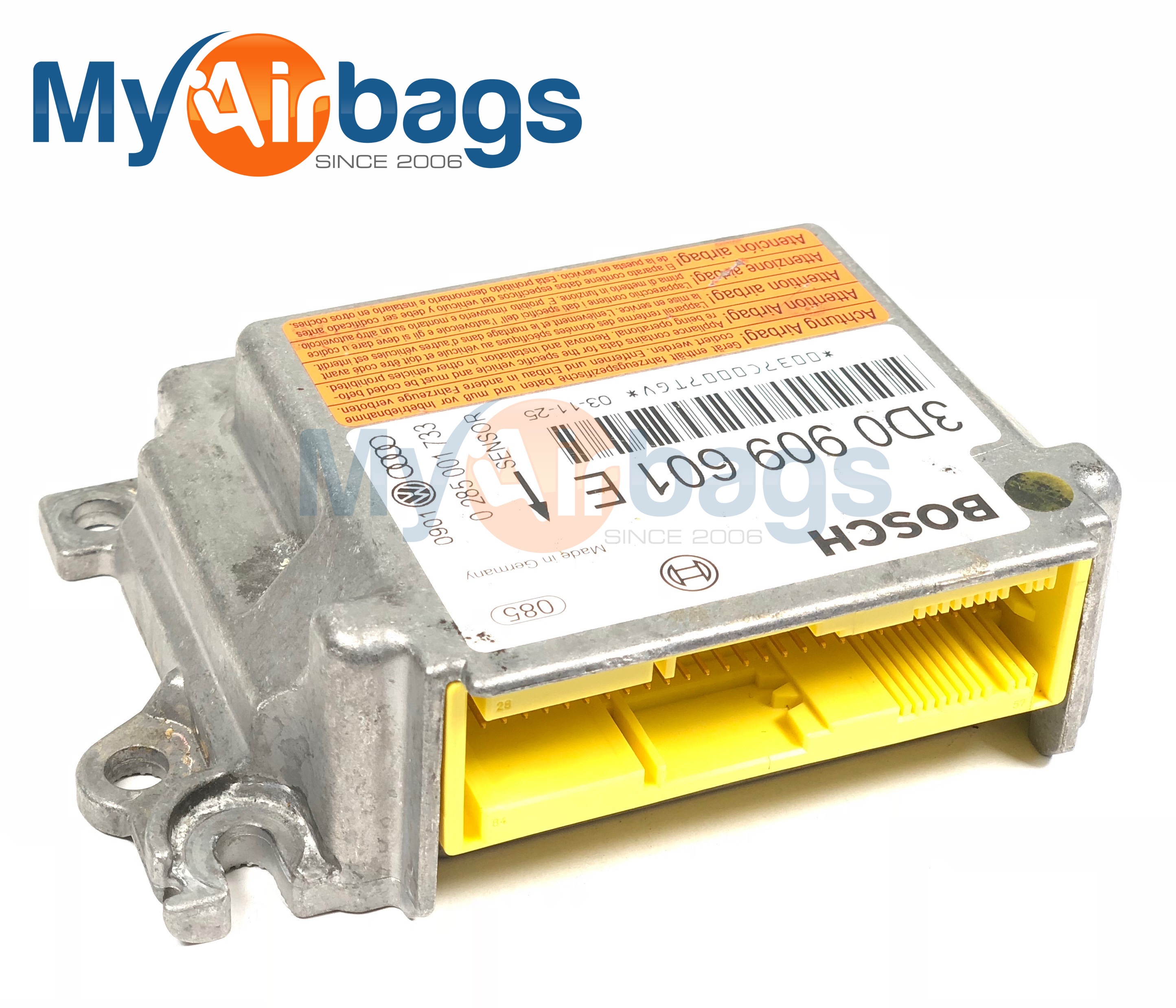 PORSCHE CAYENNE SRS Airbag Computer Diagnostic Control Module PART #3D0909601E