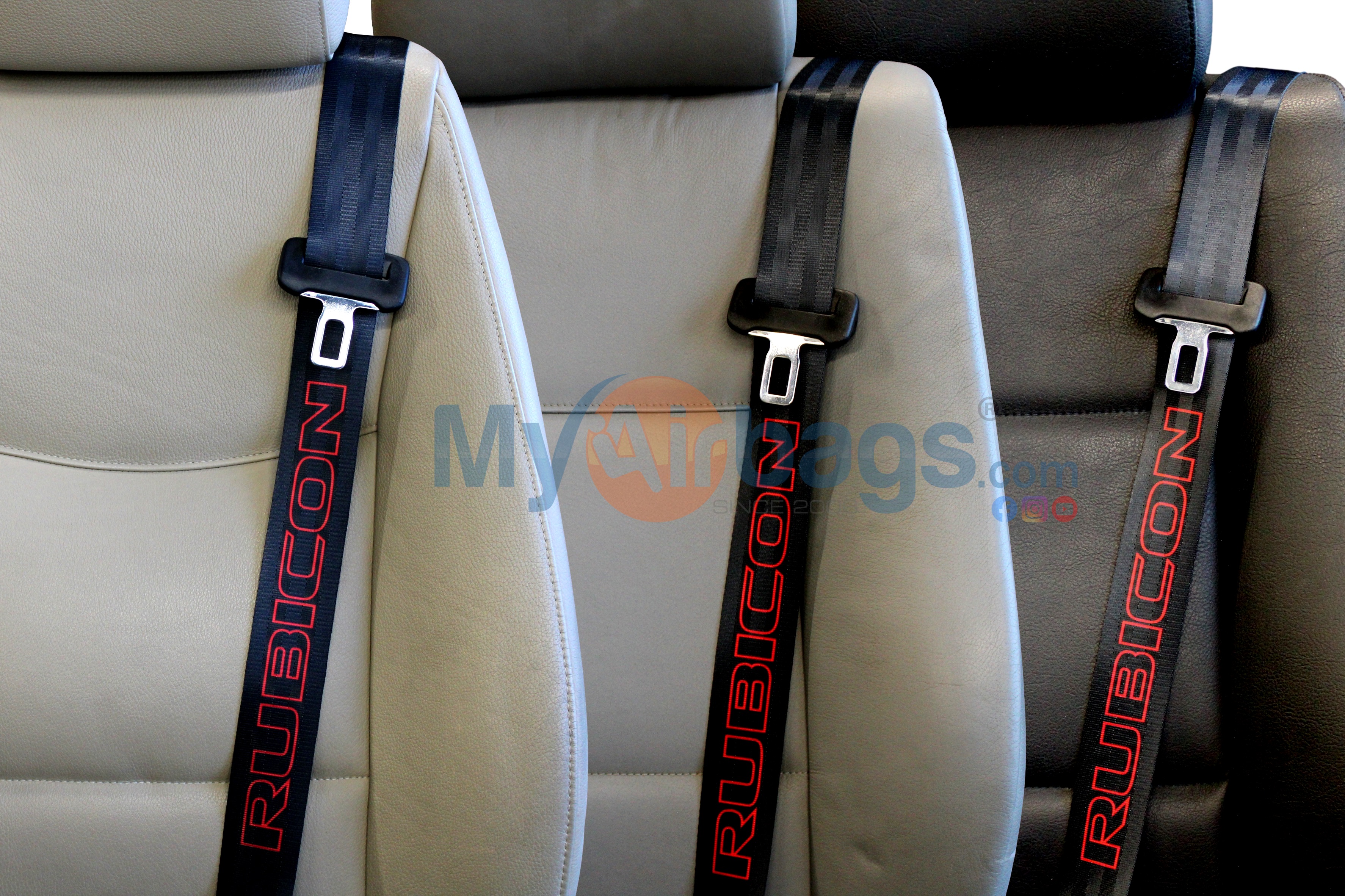 LV Black & Red - Custom Color Seat Belt Webbing Replacement - Color Code  70580 Custom Color Seat Belt