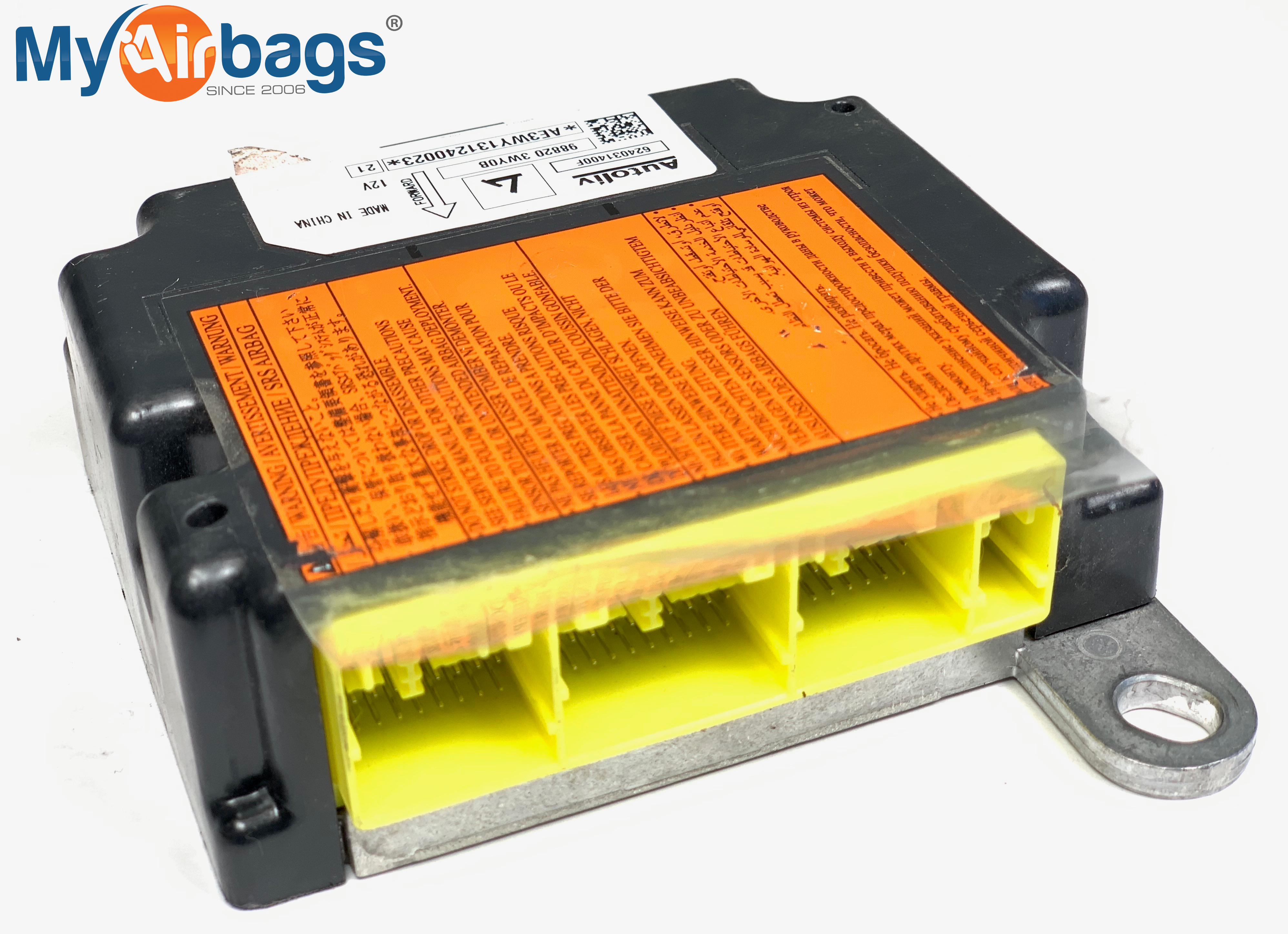 INFINITI QX70 SRS Airbag Computer Diagnostic Control Module PART #988203WY0B
