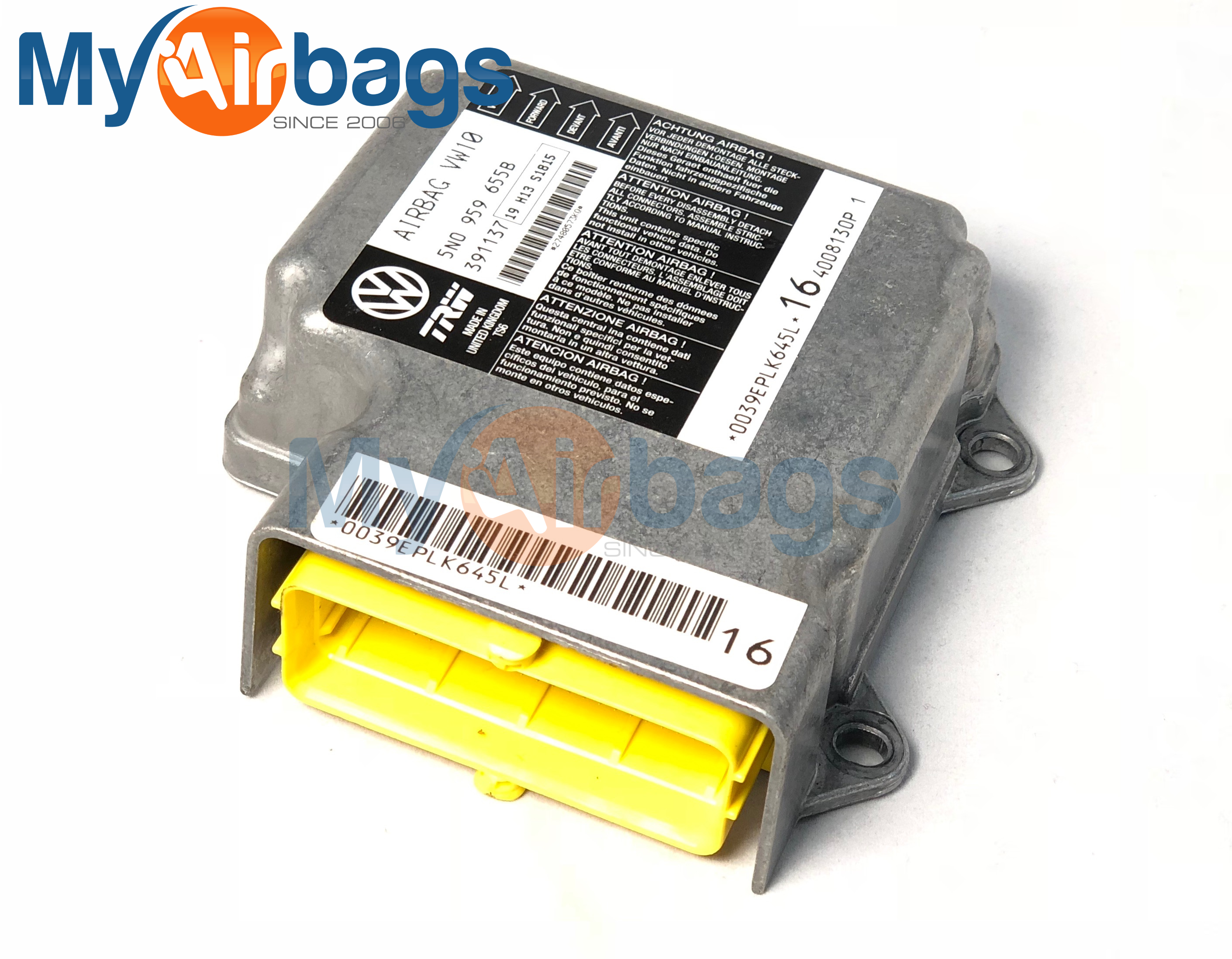 VOLKSWAGEN TIGUAN SRS Airbag Computer Diagnostic Control Module PART