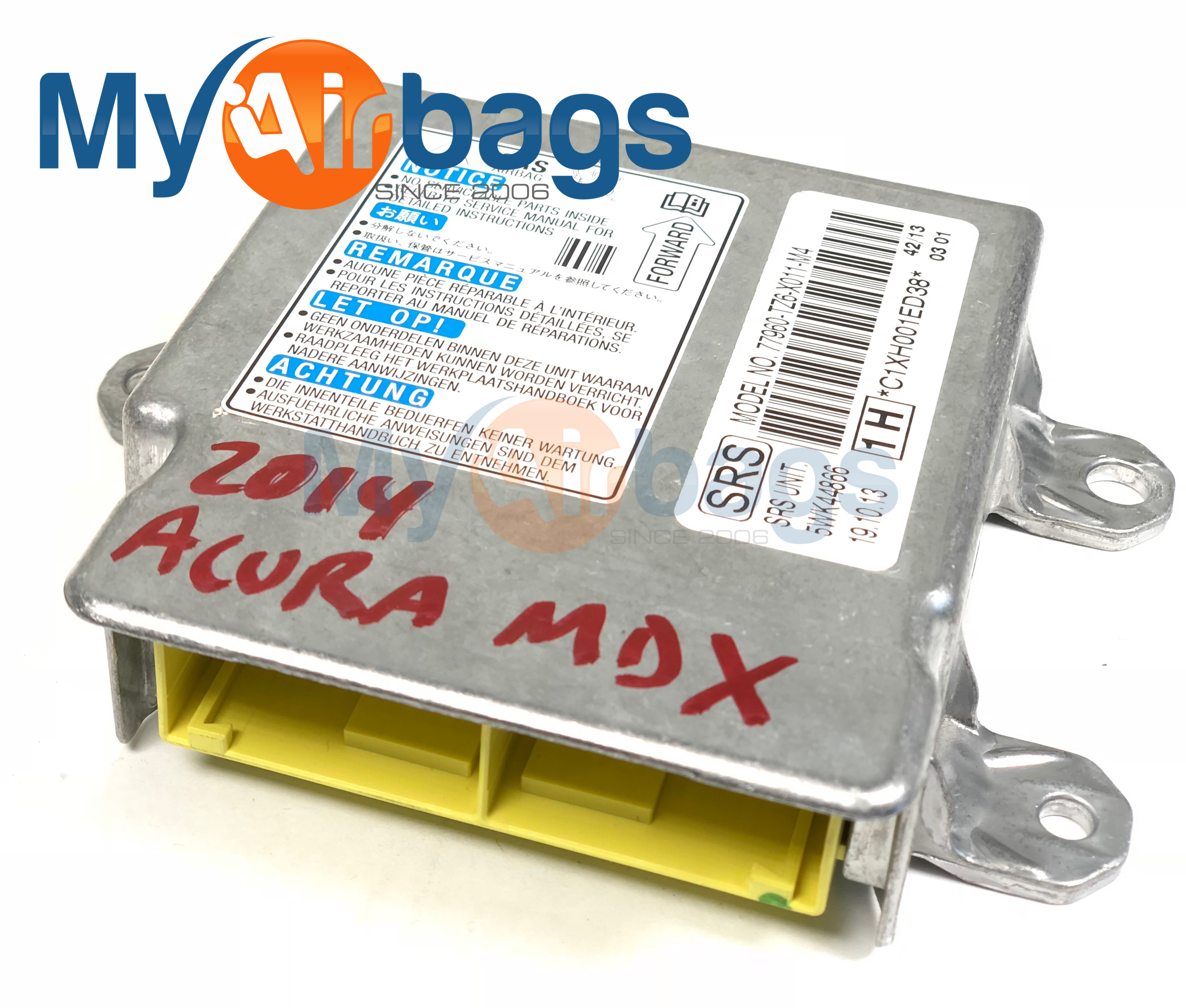 ACURA MDX SRS Airbag Computer Diagnostic Control Module PART #77960TZ6X011M4