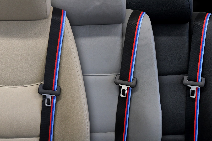 LV Black & Gray - Custom Color Seat Belt Webbing Replacement - Color Code  70450 Custom Color Seat Belt