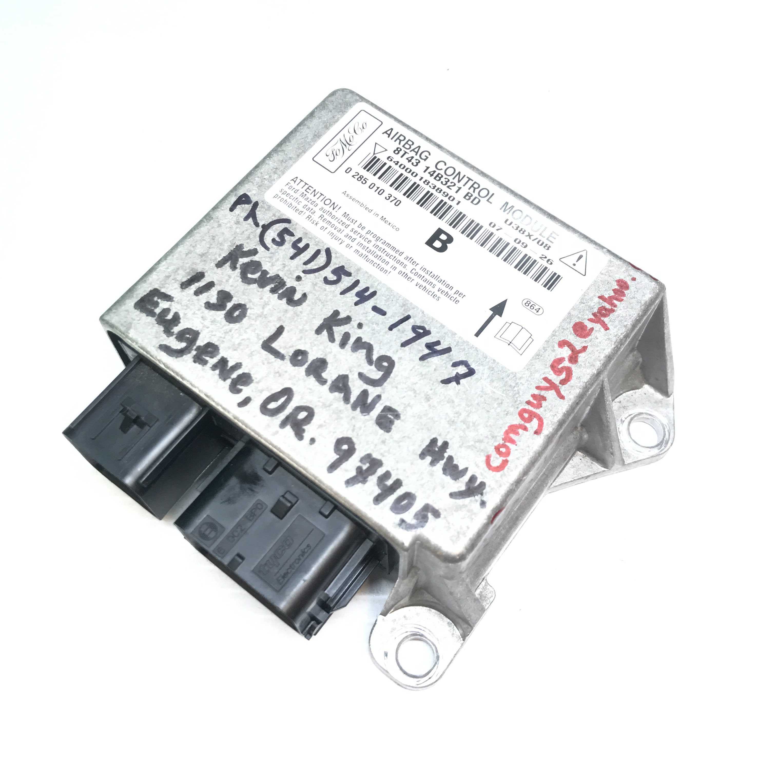 FORD EDGE SRS (RCM) Restraint Control Module - Airbag Computer Control ...