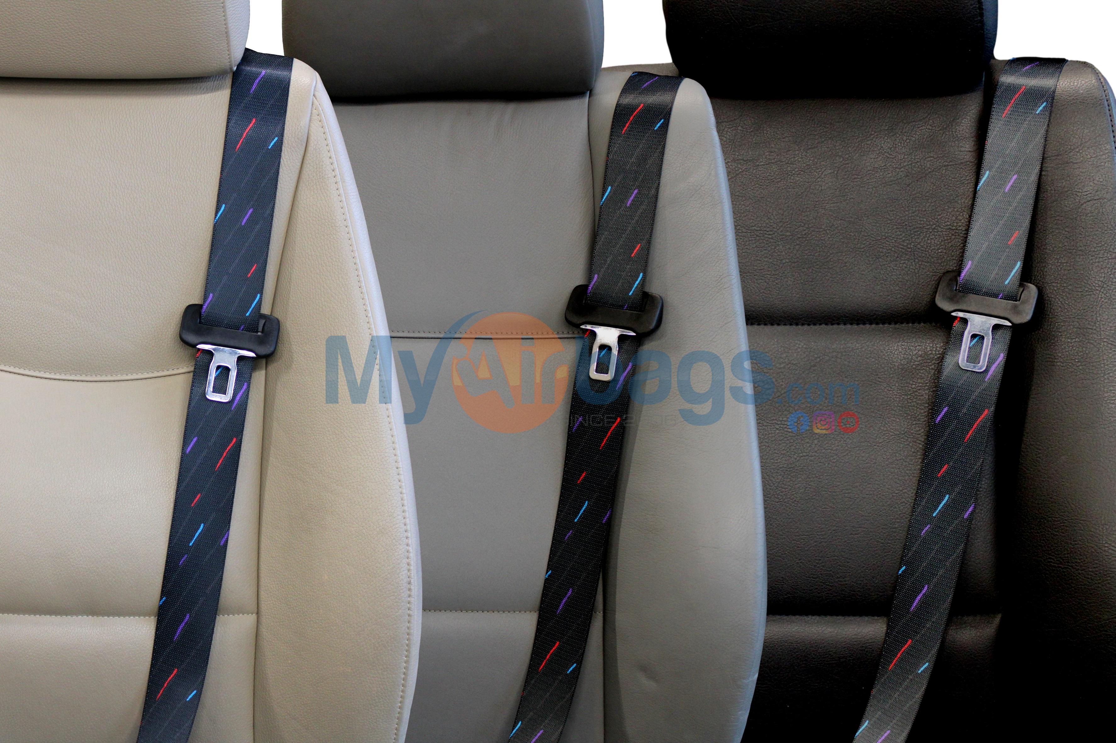 BMW Retro Rain - Custom Color Seat Belt Webbing Replacement - Color Code 70550
