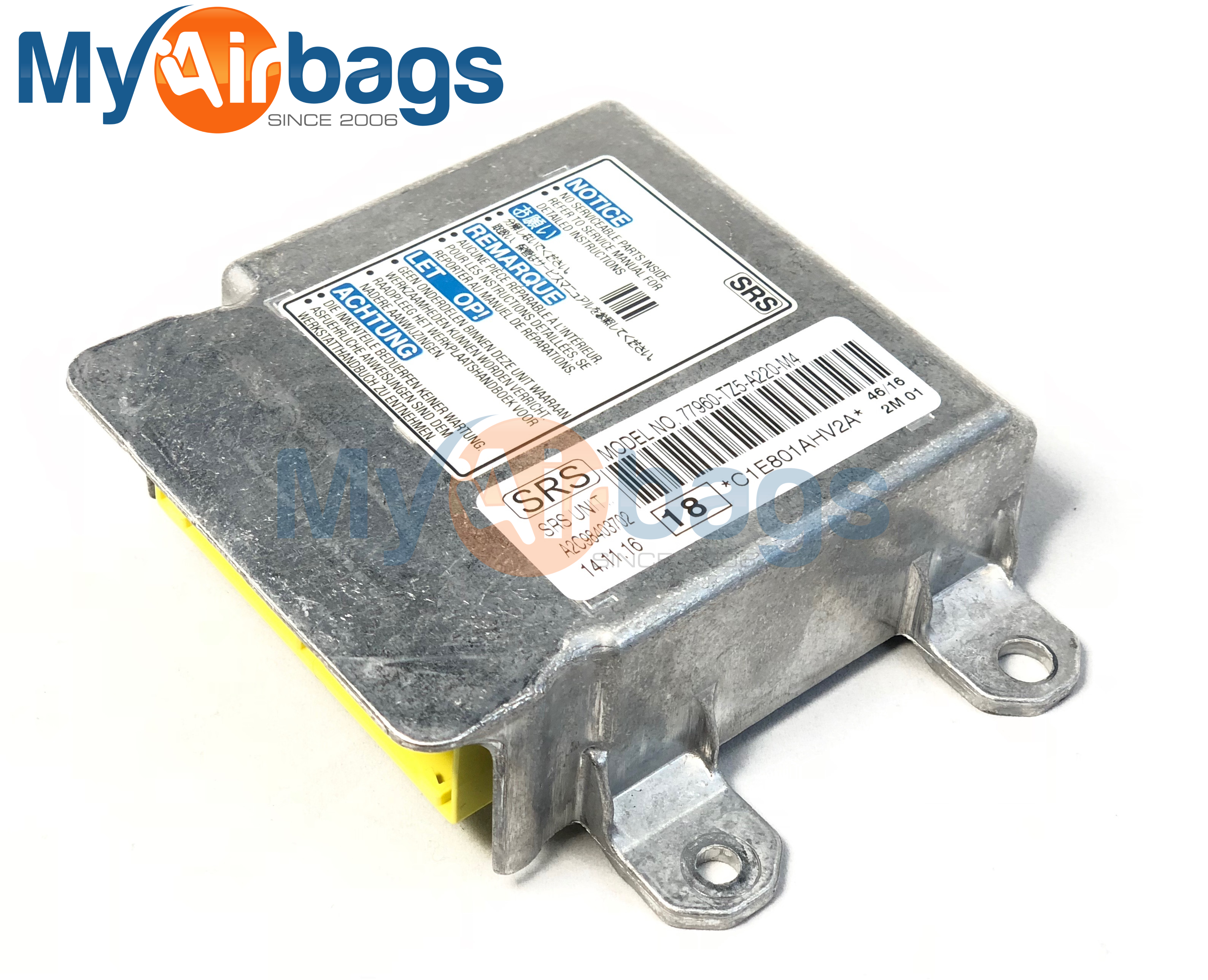 ACURA MDX SRS Airbag Computer Diagnostic Control Module PART #77960TZ5A220M4