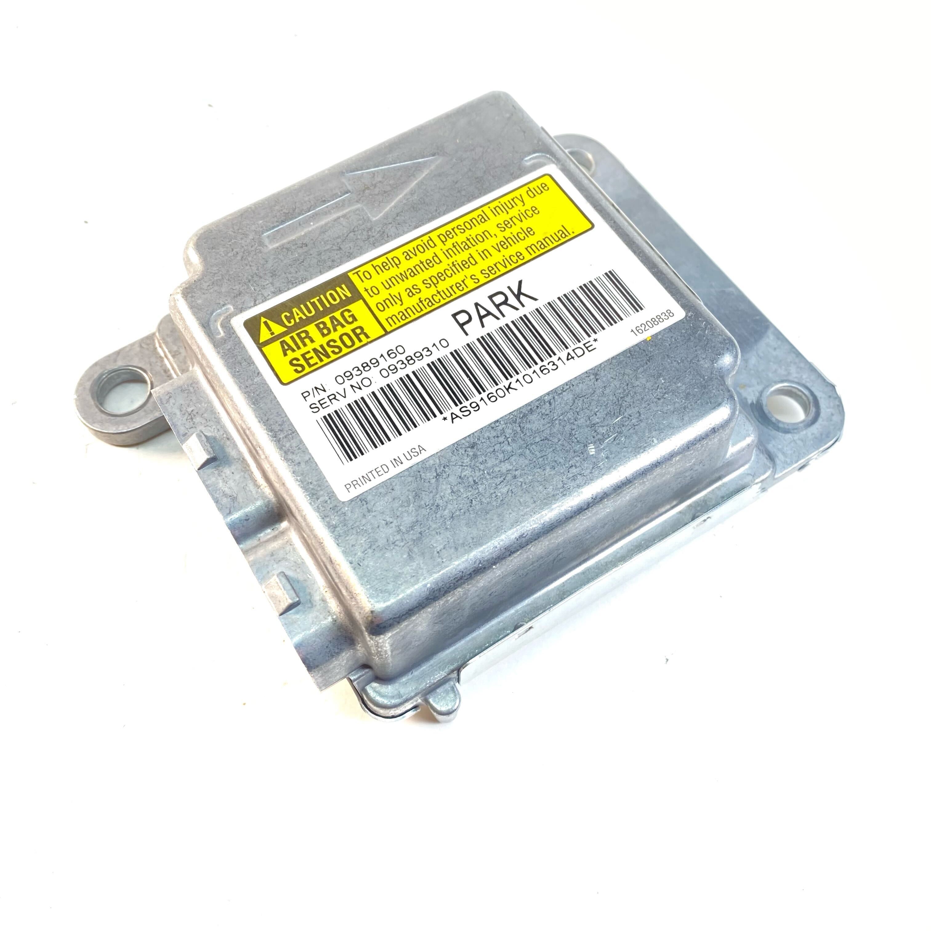 Buick Airbag Control Module Reset – 09389160 (PARK) Airbag Module Reset ...