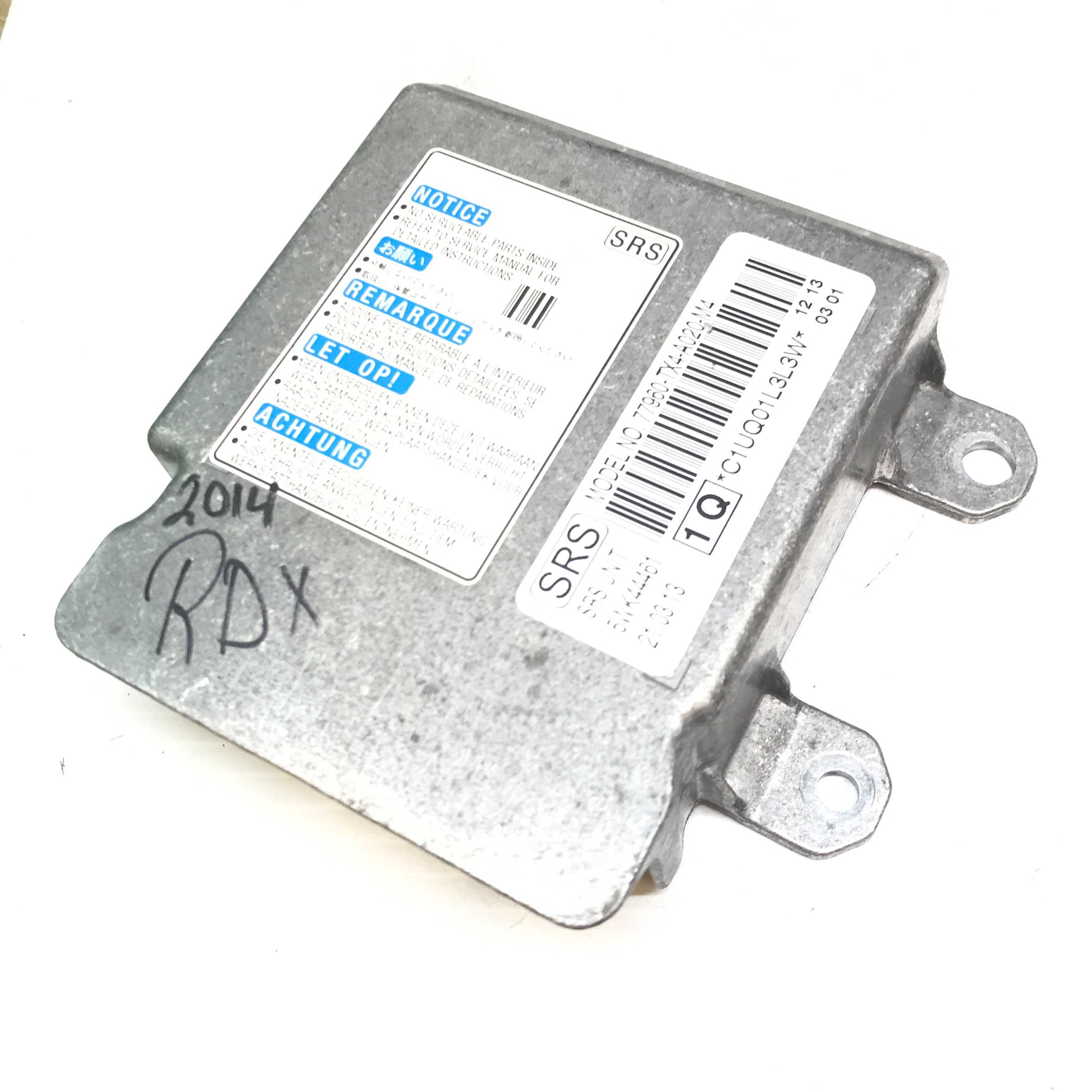 ACURA RDX SRS Airbag Computer Diagnostic Control Module PART #77960TX4A020M4