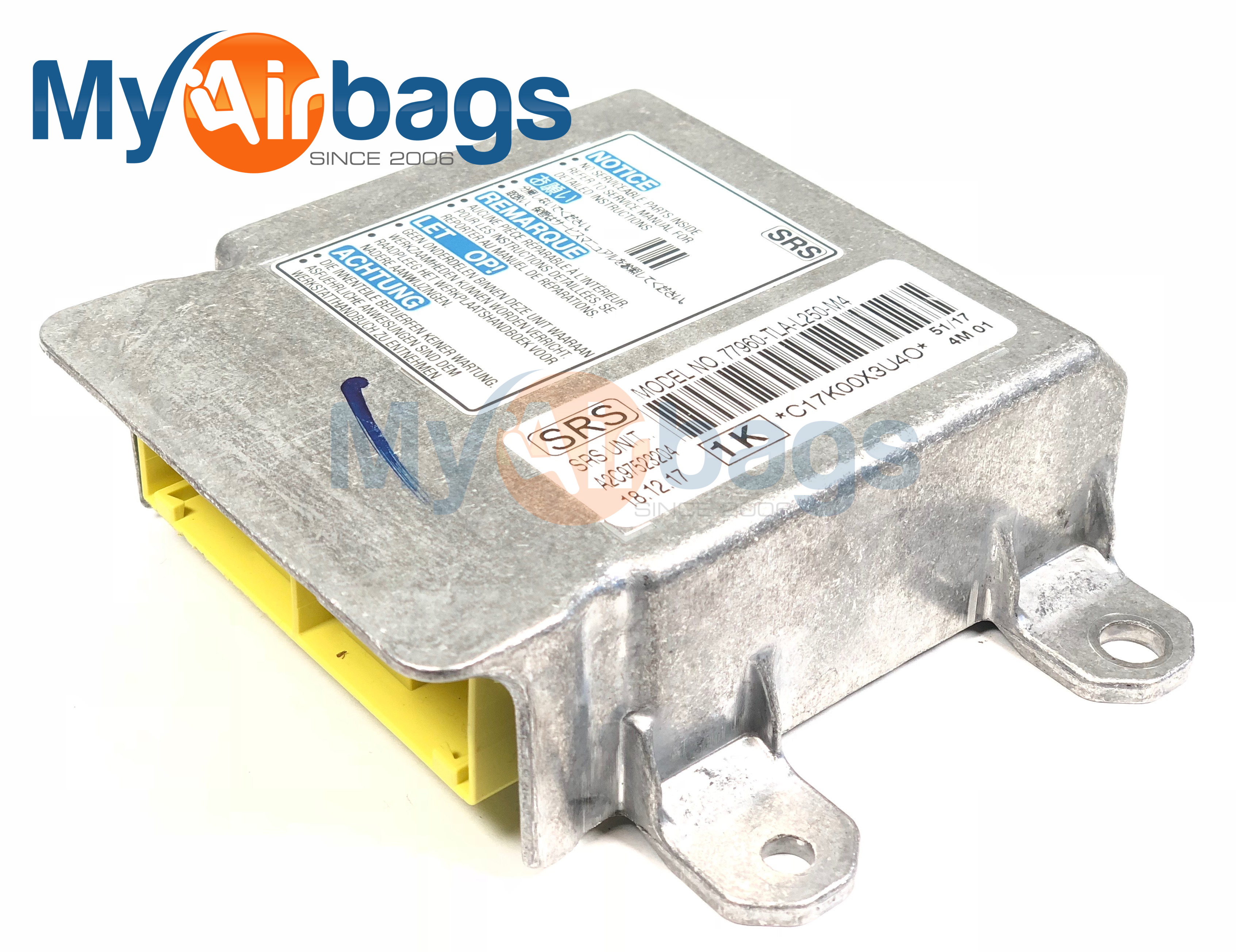 HONDA CRV SRS Airbag Computer Diagnostic Control Module PART #77960TLAL250M4