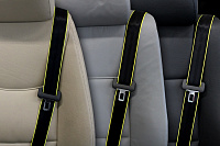 LV Black & Gray - Custom Color Seat Belt Webbing Replacement - Color Code  70450 Custom Color Seat Belt