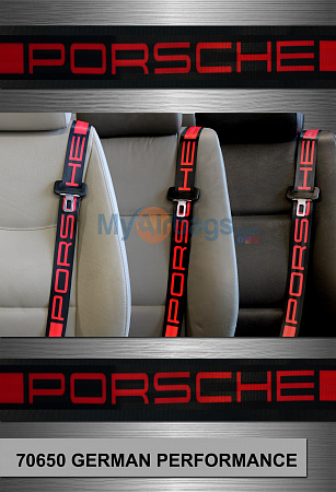 Porsche - German Performance - Custom Color Seat Belt Webbing Replacement - Color Code 70650