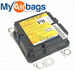 NISSAN PATHFINDER SRS Airbag Computer Diagnostic Control Module Part #988209PM0A image