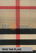Tan Plaid - Custom Color Seat Belt Webbing Replacement - Color Code 70610