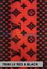LV Red & Black - Custom Color Seat Belt Webbing Replacement - Color Code 70600