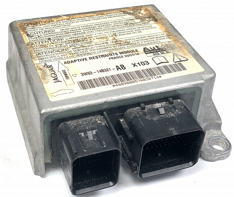 JAGUAR XK8 SRS (RCM) Restraint Control Module - Airbag Computer Control Module PART #3W8314B321AB