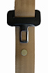 Tan Seat Belt Stop Button