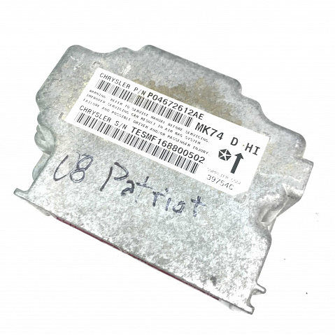 JEEP PATRIOT SRS ORC ORM Occupant Control Module - Airbag Computer Control Module Part #P04672612AE