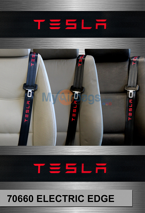 Tesla - Electric Edge - Custom Color Seat Belt Webbing Replacement - Color Code 70660