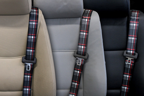 GTI Plaid - Custom Color Seat Belt Webbing Replacement - Color Code 70460