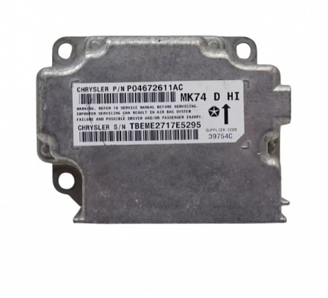 JEEP PATRIOT SRS ORC ORM Occupant Control Module - Airbag Computer Control Module Part #P04672611AC