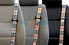 Tan Plaid - Custom Color Seat Belt Webbing Replacement - Color Code 70610