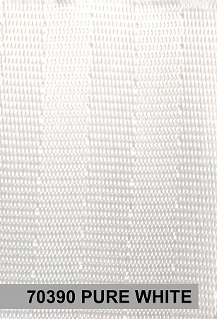 Pure White - Custom Color Seat Belt Webbing Replacement - Color Code 70390