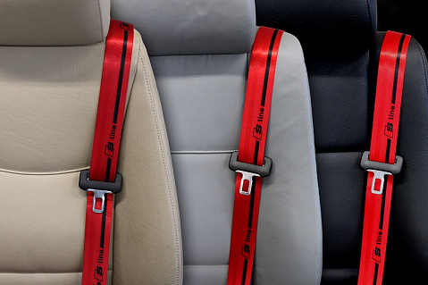 Audi - S-Line - Custom Color Seat Belt Webbing Replacement - Color Code 70520