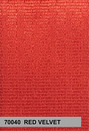 Red Velvet - Custom Color Seat Belt Webbing Replacement - Color Code 70040