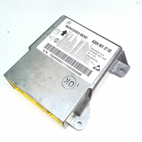 MERCEDES-BENZ GLK350 SRS Airbag Computer Diagnostic Occupant Control Module Part #A2049013702