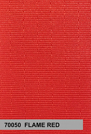 Flame Red - Custom Color Seat Belt Webbing Replacement - Color Code 70050
