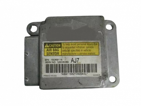 CHEVROLET BLAZER SRS SDM DERM Sensing Diagnostic Module - Airbag Computer Control Module Part #15069115