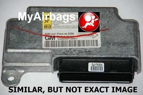 PONTIAC G5 SRS SDM DERM Sensing Diagnostic Module - Airbag Computer Control Module Part #15868051
