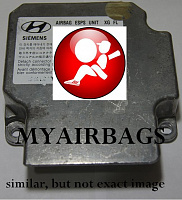 HYUNDAI ACCENT SRS Airbag Computer Diagnostic Control Module PART #9591025900