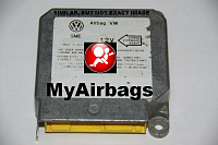 VOLKSWAGEN RIO SRS Airbag Computer Diagnostic Control Module PART #1J0909608