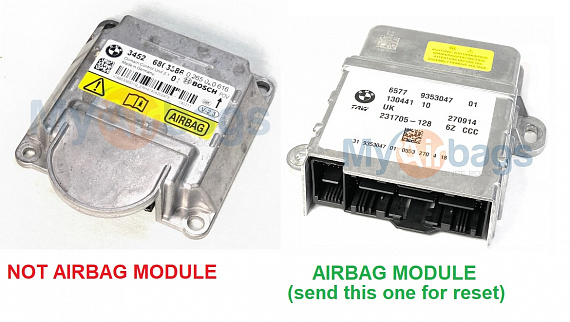 BMW 435 SRS (ACSM) Advanced Crash Safety Module - (MRS) Airbag Multiple Restraint System - Airbag Control Module PART #34526886186