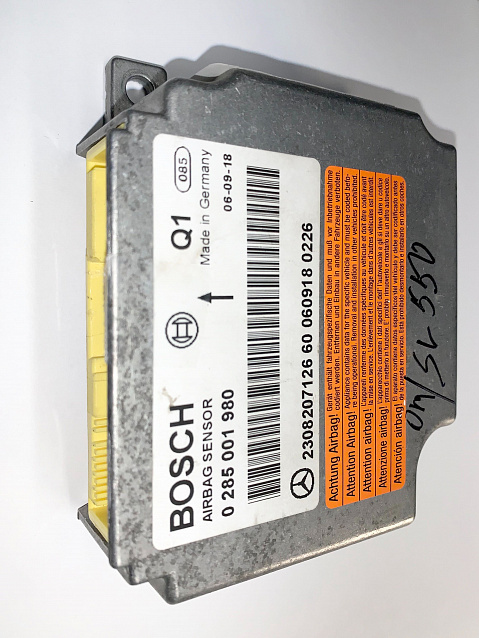 MERCEDES-BENZ SL550 SRS Airbag Computer Diagnostic Occupant Control Module Part #0285001980