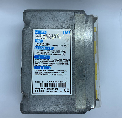 HONDA ACCORD SRS Airbag Computer Diagnostic Control Module Part #77960SDAC114C1