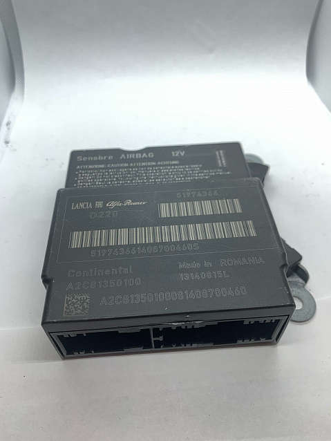 FIAT 500 SRS ORC ORM Occupant Control Module - Airbag Computer Control Module PART #51974366