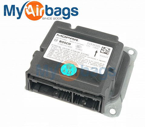 FIAT 500 SRS ORC ORM Occupant Control Module - Airbag Computer Control Module Part #51935305