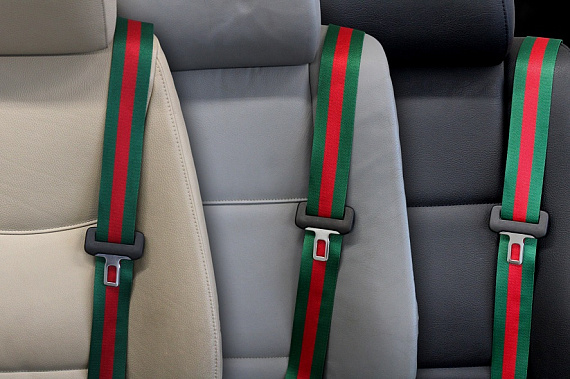 Euro Stripe - Custom Color Seat Belt Webbing Replacement - Color Code 70430