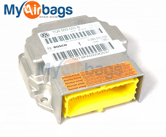 VOLKSWAGEN EOS SRS Airbag Computer Diagnostic Control Module PART #1Q0959655B