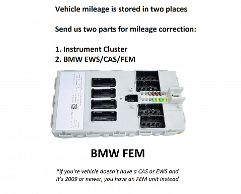BMW X5 1996-2024 (G05) Odometer Mileage Adjust Correction Service