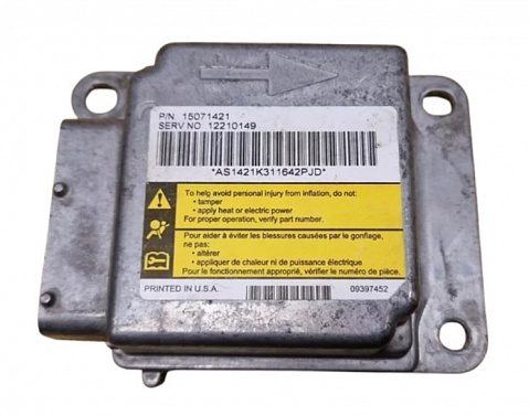 CHEVROLET EXPRESS SRS SDM DERM Sensing Diagnostic Module - Airbag Computer Control Module Part #15071421